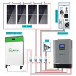 LCD Display Hybrid Solar System Kit 3kwh 5kwh 10kwh For Home for sale