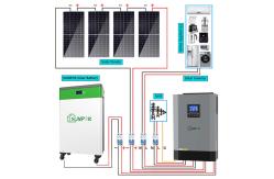 China LCD Display Hybrid Solar System Kit 3kwh 5kwh 10kwh For Home supplier
