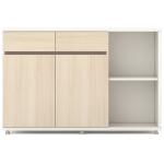 E1 Grade MFC Melamine Office Furniture Office File Storage Cabinet 1.2M 2 Doors for sale