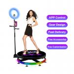 Customized Internal Led Video 360 Rotating Photo Booth 80cm With Storage for sale