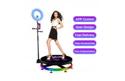 China Customized Internal Led Video 360 Rotating Photo Booth 80cm With Storage supplier