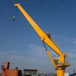 25T20M stiff boom pedestal crane for ship on deck or offshore cargos goods for sale