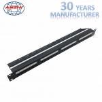 110 Idc Cat6a Utp Patch Panel 19 Inch Unshield UTP With Cable Manager Black Color for sale
