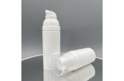 China PP 75ml 50ml White Airless Pump Bottles Lotion No Pollution With Snap supplier