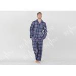 Red Yarn Dyed Check Mens Luxury Sleepwear Anti Wrinkle Eco Friendly S - XXL Size for sale
