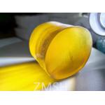 Golden Artificial Sapphire Raw Gemstone Mohs Hardness Scale Of 9 Crystal For Jewelry for sale