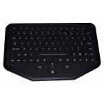 92 key sealed rugged silicone rubber industrial keyboard with trackball for Vehicle use for sale