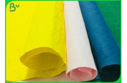China Anti - Aging Light Texture Washed Kraft Fabric For Hand Bags Raw Material supplier