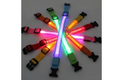 China Hundehalsband Lighted Dog Collars Rechargeable Nylon XS XL LED Pet Collar supplier