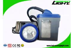 China ABS 6.6Ah LED Miners Cap Lamp 216lum 10000lux Waterproof Miners Headlamp supplier