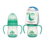 Anti Fall 6oz 160ml Wide Neck Silicone PP Baby Feeding Bottle for sale