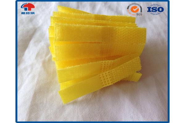 Ultrasonic Welding Processing Nylon belt buckle hook and loop In Yellow Colour