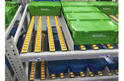 China Carton Flow Plastic Roller Racking System , Industrial Steel Gravity Flow Racks supplier