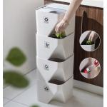 Plastic Separable Modular Kitchen Dustbin For Waste Rubbish