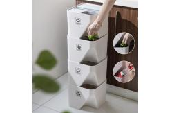 China Plastic Separable Modular Kitchen Dustbin For Waste Rubbish supplier