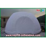 Strong Oxford Cloth Inflatable White Air Tent , Commercial Inflatable Roundness Tent Party Tent With LED Light for sale