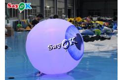 China Halloween Yard 1.5m Inflatable Lighting Decoration Led Eye Balloon supplier