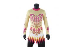 China New Style Rhythmic Gymnastics Leotards / Gymnastics Bodysuits Lovely Patterns supplier