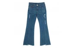 China plus size jeans bell bottom jeans  lady jeansbc supplier