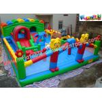 Durable Inflatable Amusement Park With Waterproof 0.55mm PVC Tarpaulin For Home for sale