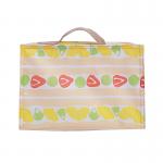 Waterproof 210D Zipper Insulated Cooler Lunch Bag Removable With Fruit Print for sale