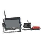 7 Inch Black Monitor car waterproof night vision camera With Red Lamp for sale