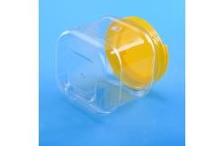China BPA Free 1450ml 131mm Square Plastic Screw Cap Jars supplier