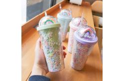 China OEM ODM 550ml Plastic Tumblers With Lids And Straws BPA Free supplier