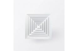 China 4 Way Aluminum Air Diffusers 600x600mm Square Directional Ceiling Diffuser supplier