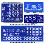 Custom STN LCD Panel, STN Blue Mode/Background White Characters/Fonts Display, Metal Pin Connection for sale