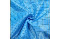 China 5mm Square Grid Antistatic ESD Fabrics Material For Lab Coats Apron supplier