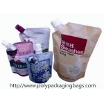 16 Oz Stand Up Pouch With Spout / Plastic Water Bag With Carabiner