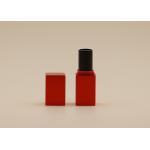 Frosted Matt Red Empty Lipstick Bottles Square Shape For Personal Care