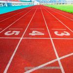 6 Years Multicolor Chemical Resistance Jogging Track Material Durable for sale