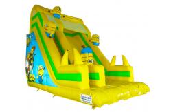 China Children Fun Park Yellow Inflatable Minions Slide For Rentals supplier