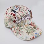 Letter Embroidery / Printed Baseball Caps Full 5 Panel / 6 Panel Floral Patterned for sale