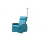 Adjustable Manual Dialysis Recliner Chairs With IV Pole On Casters for sale