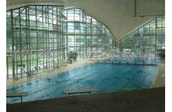 China Durable Steel Structures Space Frame Roof  Swimming Pool Cover Simple Installation supplier