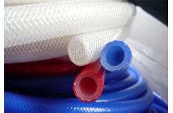 China Stretchable Fiber Braided Silicone Tubing Food Grade For Automobile Accessories supplier