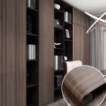 Furniture Wood Grain Self Adhesive Wallpaper Interior Removable Wallpaper For Apartments for sale