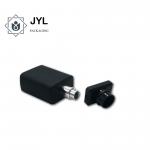 OEM Luxury Perfume Cap With Leather And Text For Europe Parfum Brands for sale