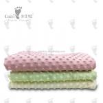 Custom Super Soft Wave Point Winter Autumn Minky Dots Blanket For Children ODM OEM for sale