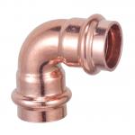 90 Degree Short Radius Elbow Copper Press Fitting Match Rigid And Milwauke 1/2 To 4 ASTM for sale