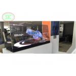 Green energy full color P3.91-7.8125  transparent LED Curtain Display for sale