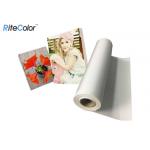Wide Format Inkjet Printable Canvas , 260gsm Matte Polyester Canvas Fabric