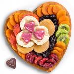 Heart Shaped Bamboo Cheese Board Serving Platter For  Hotel Or Home for sale