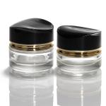 Luxurious Glass Cream Jar 50g 30ml Empty Skin Glass Cream Jar Cosmetics Jar With Lids for sale