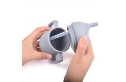 China 150ml Elephant Sippy Cup 100% Silicone Sippy Cup With Straw supplier