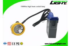 China 6.6Ah 1.67W 1000cycles led Mining Cap Lamp 15000lux supplier