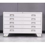 Multi Layer 0.069cbm Ergonomic Handle Metal Drawer Cabinet Knocked Down Structure for sale